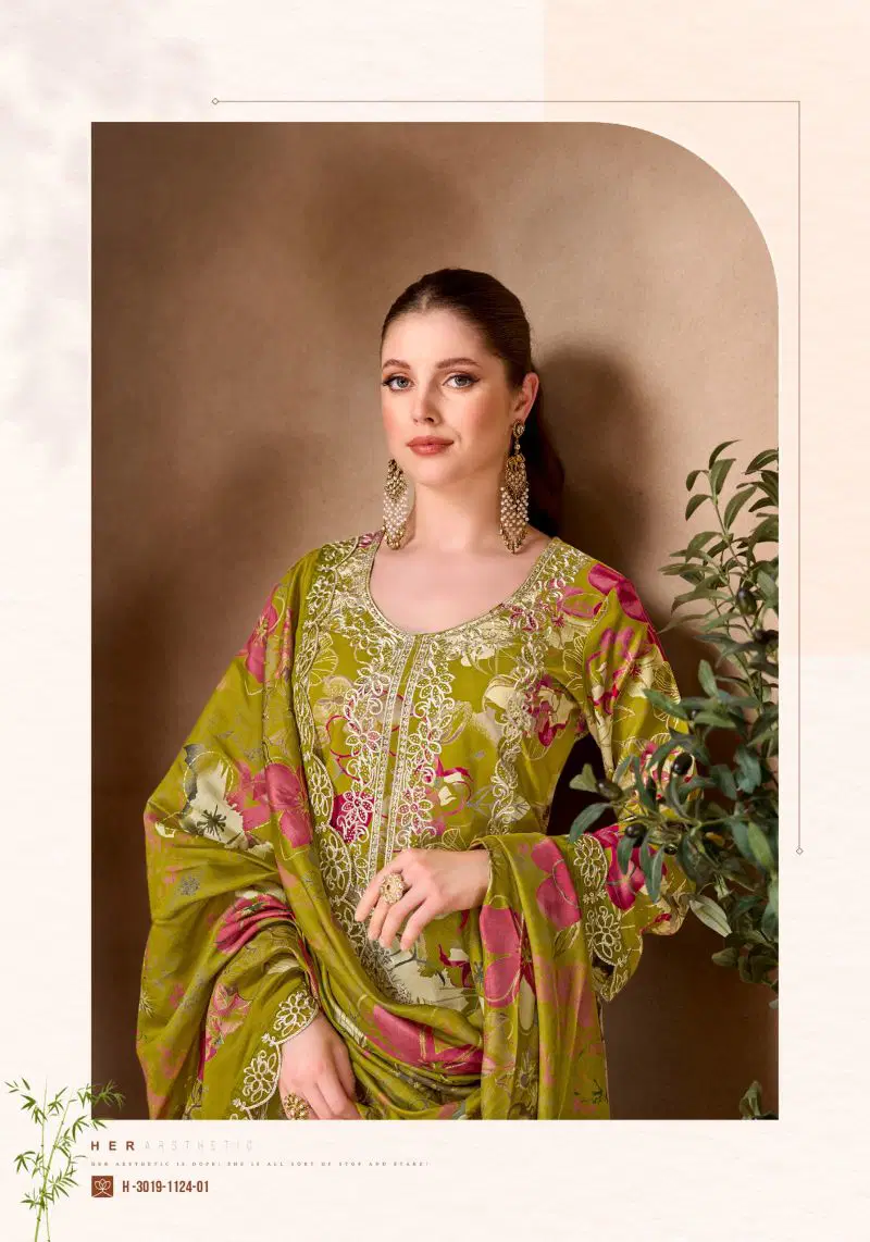 Alok Black Moon Edition 04 Viscose Rayon Discharge Printed Dress Material Wholesale
