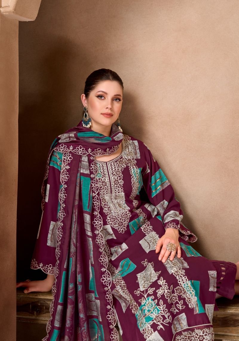 Alok Black Moon Edition 04 Viscose Rayon Discharge Printed Dress Material Wholesale