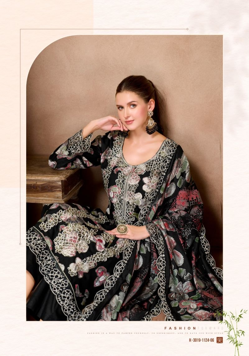 Alok Black Moon Edition 04 Viscose Rayon Discharge Printed Dress Material Wholesale