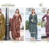 Alok Nadia Hussain Zam Cotton Foil Print Embroidered Dress Material Collection Wholesale