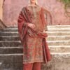 Alok Vastrika Viscose Dicharge Print Embroidered Dress Material Wholesale