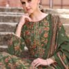 Alok Vastrika Viscose Dicharge Print Embroidered Dress Material Wholesale