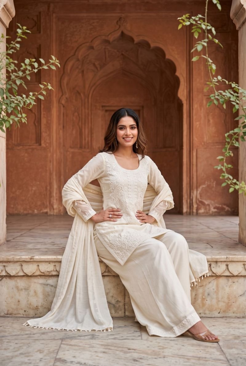 Launching Aurraa Leena Chinon Beads Work Kurti Sharara With Dupatta Collection Wholesale 2026