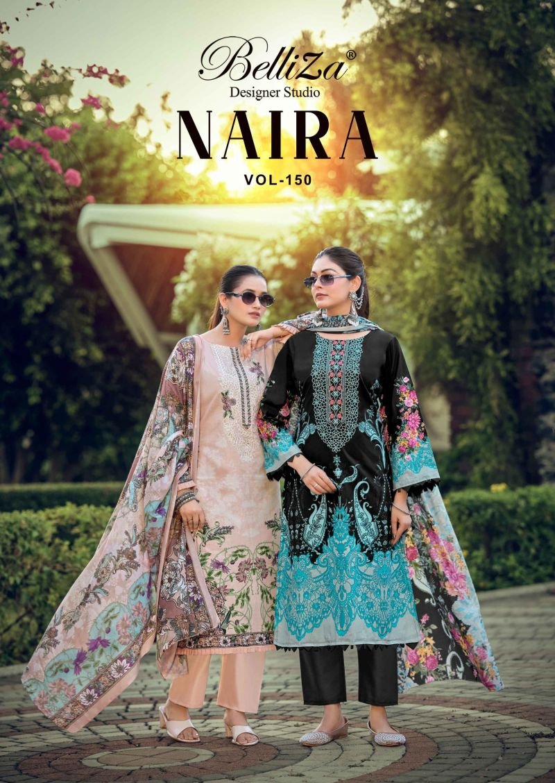 Belliza Naira Vol 150 Cotton Digital Print Dress Material Wholesale