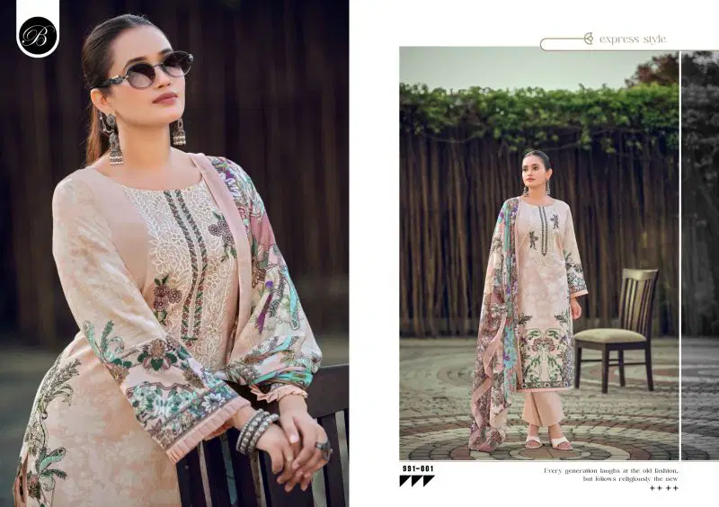 Stylish Belliza Naira Vol 150 Cotton Digital Print Dress Material Wholesale 2026
