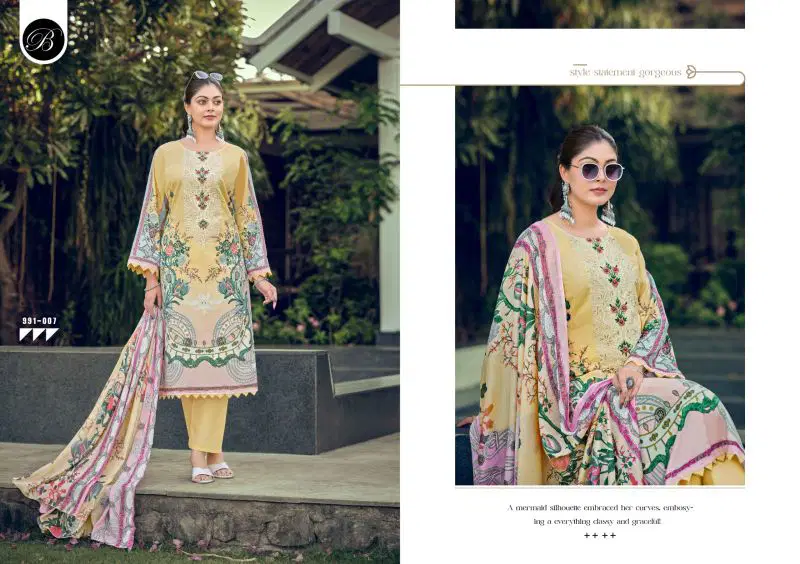 Stylish Belliza Naira Vol 150 Cotton Digital Print Dress Material Wholesale 2026