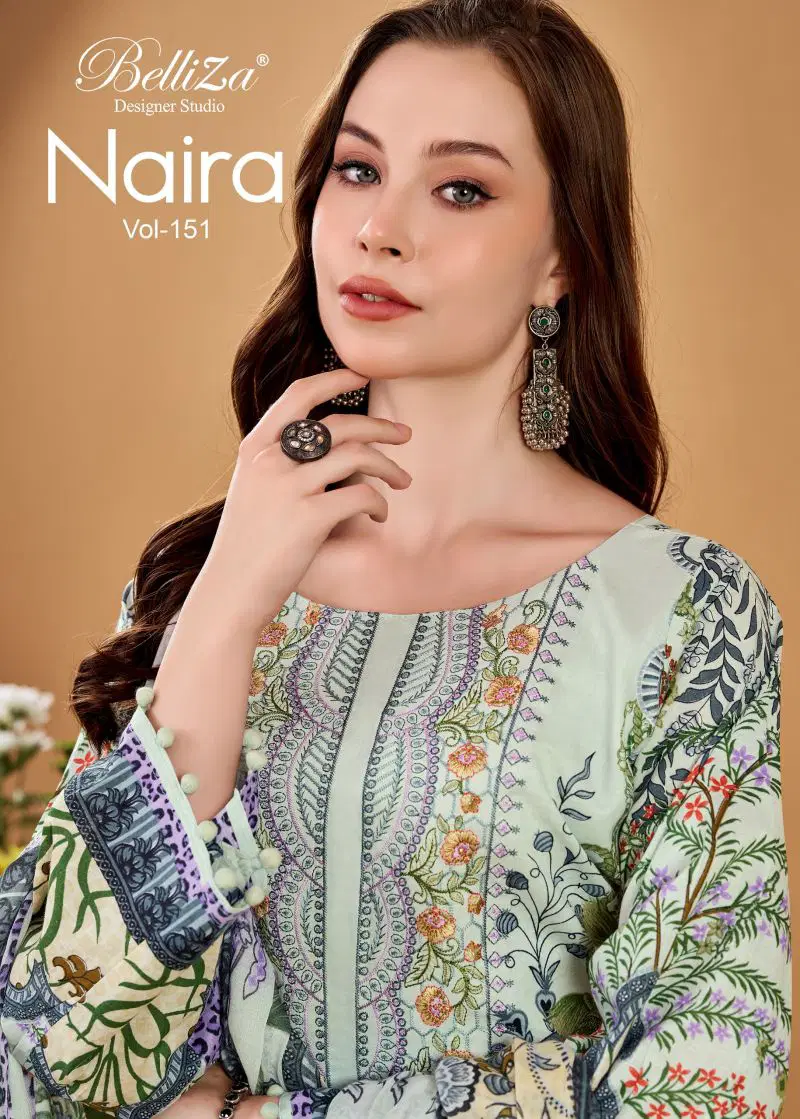 Belliza Naira Vol 151 Cotton Digital Print Dress Material Wholesale