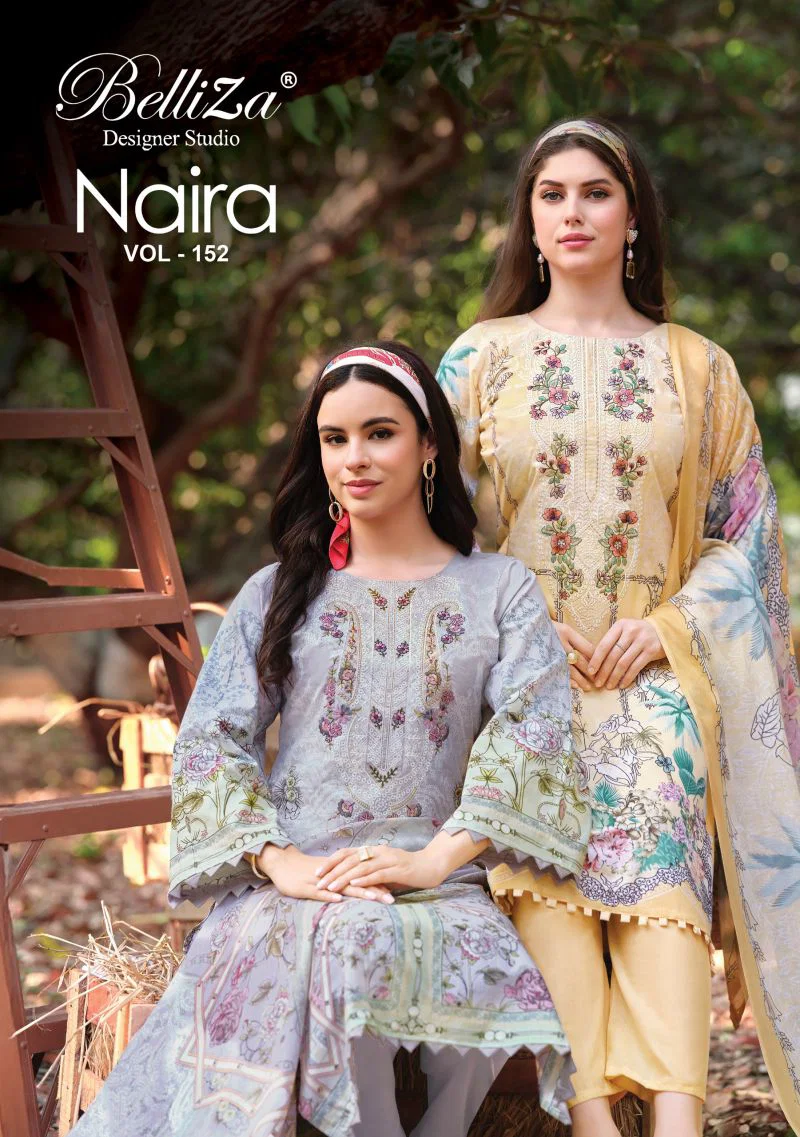 Belliza Naira Vol 152 Cotton Digital Print Dress Material Wholesale