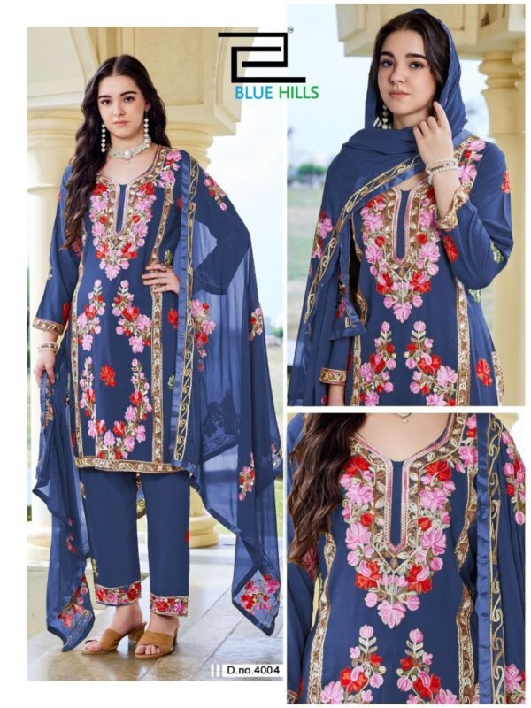 Buy Blue Hills Amanat Rayon Embroidered Kurti With Bottom Dupatta Wholesale 2026