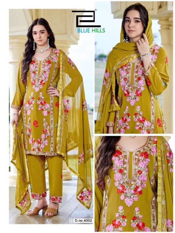 Buy Blue Hills Amanat Rayon Embroidered Kurti With Bottom Dupatta Wholesale 2026