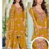 Stylish Blue Hills Jannat Vol 3 Rayon Embroidered Kurti With Bottom Dupatta Wholesale 2026