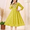 Latest Deecee Aarzoo Gadwal Foil Printed Flared Kurti Collection Wholesale 2026