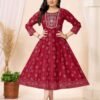 Latest Deecee Aarzoo Gadwal Foil Printed Flared Kurti Collection Wholesale 2026