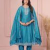 Latest Deecee Bawree Vichitra Silk Embroidered Falared Kurti With Bottom Dupatta Wholesale 2026