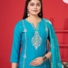Deecee Laxuria Barlin Embroidered Kurti With Bottom Dupatta Collection Wholesale