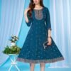 Latest Deecee Vitara Roman Glass Embroidered Flared Kurti Collection Wholesale 2026