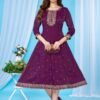 Latest Deecee Vitara Roman Glass Embroidered Flared Kurti Collection Wholesale 2026