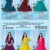 Latest Deecee Vitara Roman Glass Embroidered Flared Kurti Collection Wholesale 2026