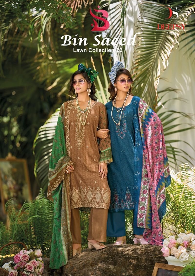 Deepsy Bin Saeed Vol 22 Cotton With Embroidery Pakistani Salwar Kameez Wholesale