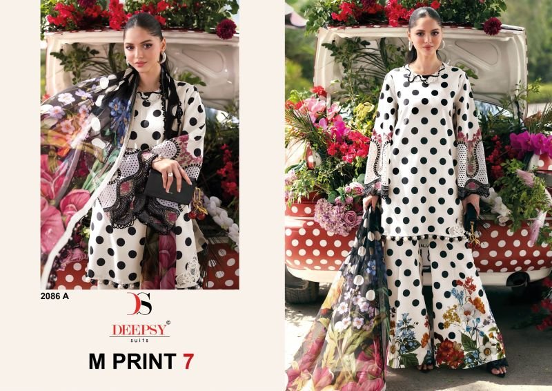 Launching Deepsy M Print Vol 7 Chiffon Dupatta Cotton Printed Salwar Kameez Wholesale 2026
