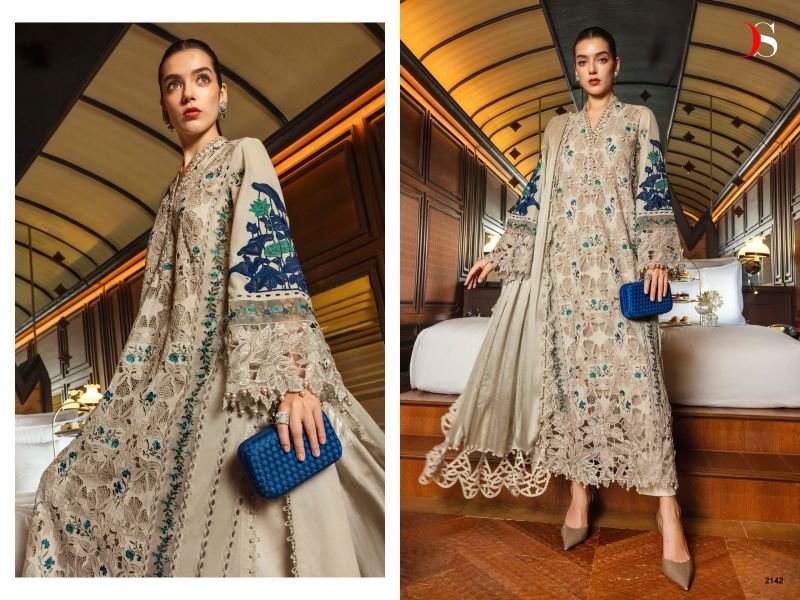 Deepsy Maria B Embroidered Vol 6 Cotton Dupatta Cotton Embroidered Pakistani Salwar Kameez Wholesale