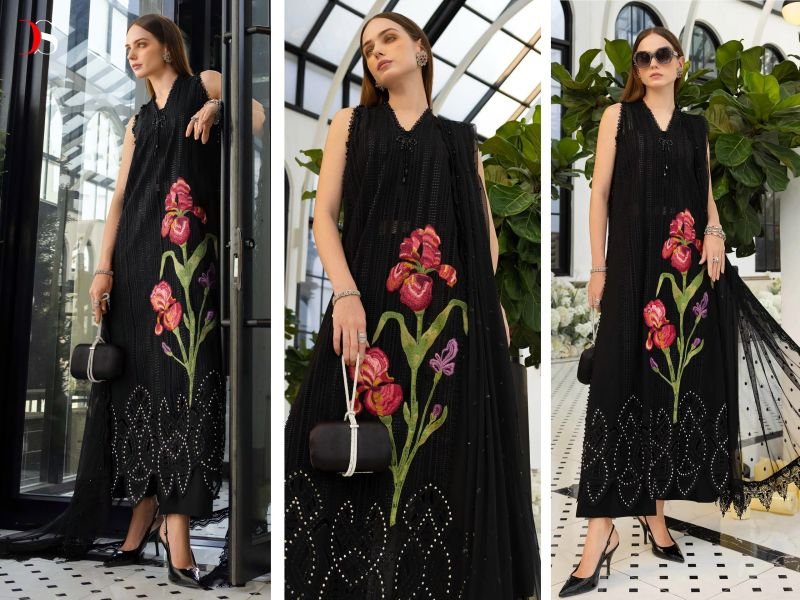 Deepsy Maria B Embroidered Vol 6 Cotton Dupatta Cotton Embroidered Pakistani Salwar Kameez Wholesale
