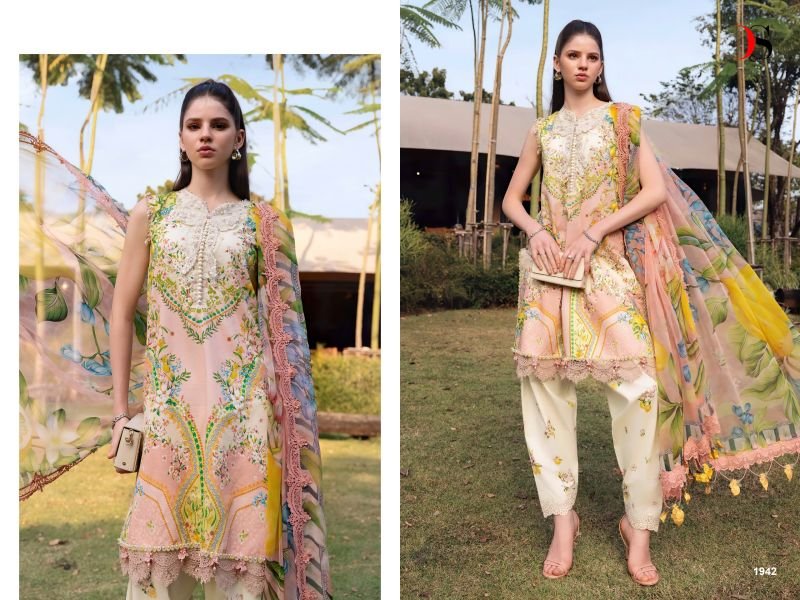 Stylish Deepsy Maria B M Print Vol 6 Nx Chiffon Dupatta Cotton Embroidery Salwar Kameez Wholesale 2026