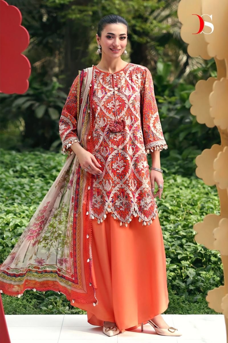 Deepsy Maria B M Print Vol 7 Cotton Dupatta Readymade Cotton Embroidered Salwar Kameez Wholesale