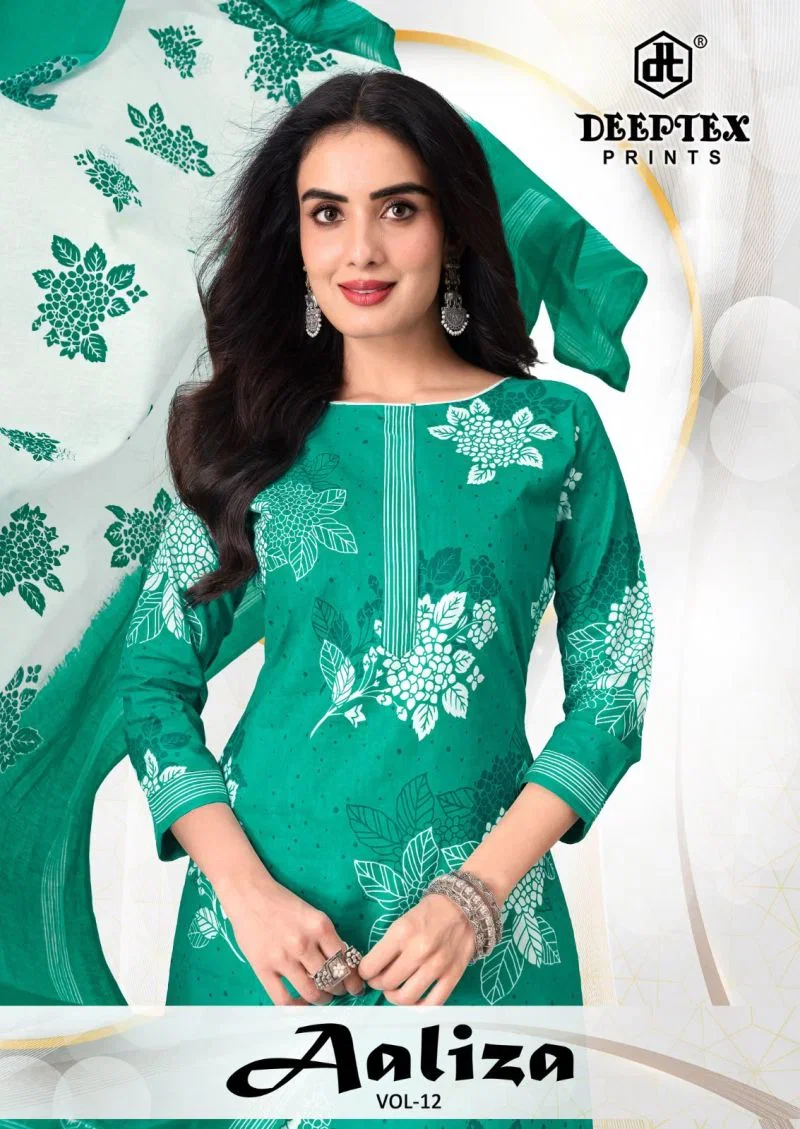 Deeptex Aaliza Vol 12 Readymade Cotton Printed Dress Material Wholesale