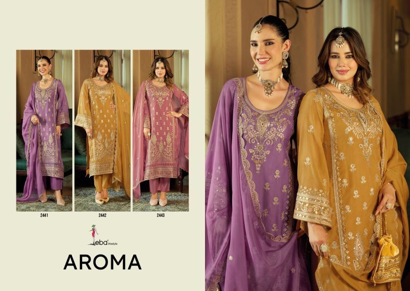 Buy Eba Aroma Organza Embroidered Salwar Kameez Collection Wholesale 2026