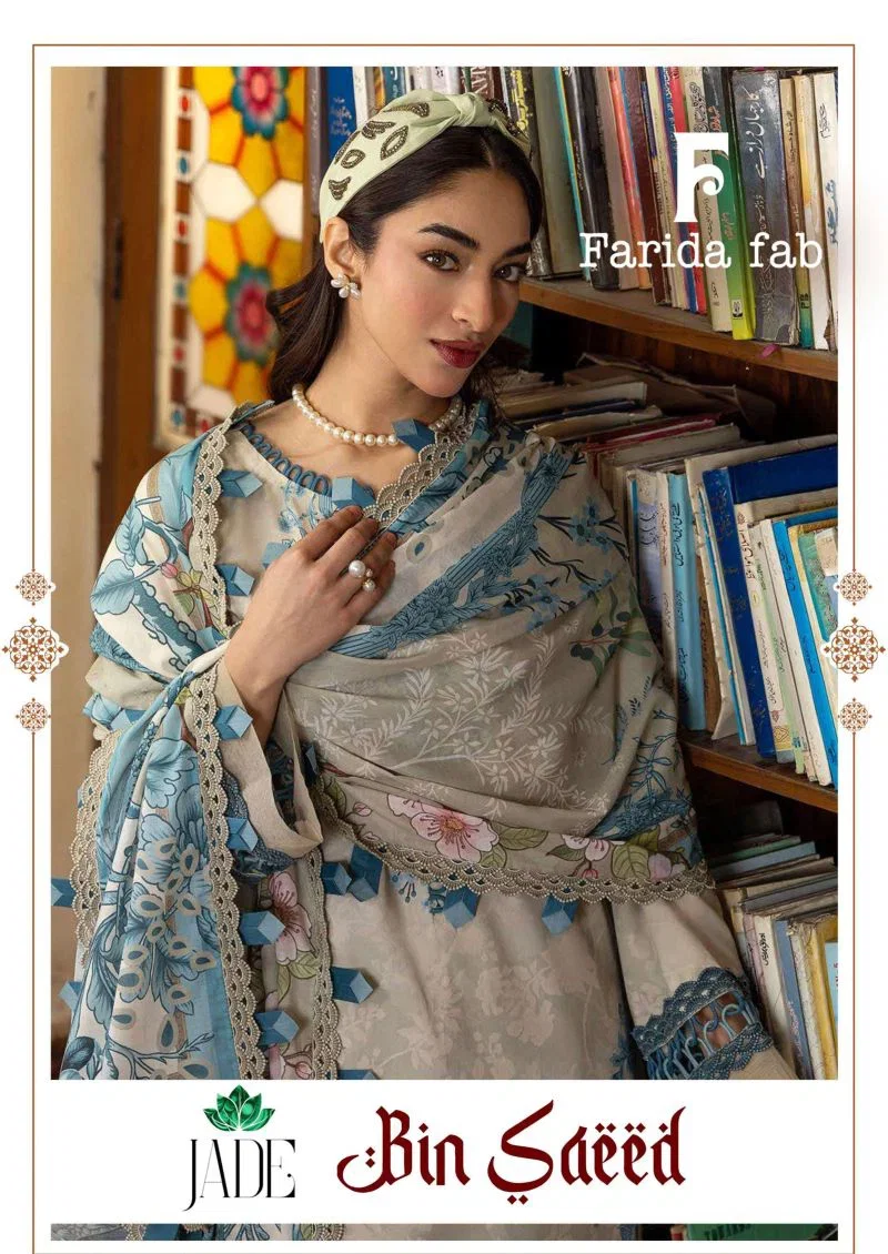 Farida Jade Bin Saeed Vol 1 Cotton Karachi Dress Material Wholesale
