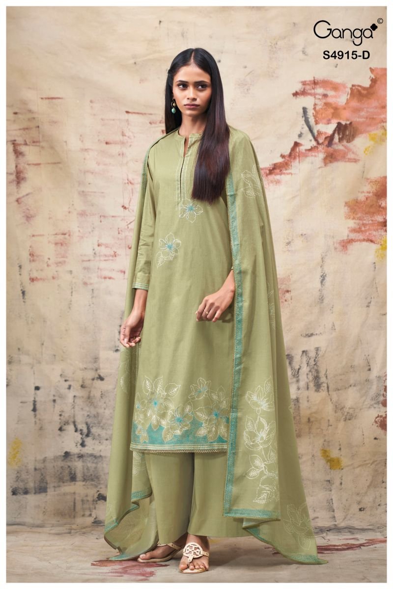 Launching Ganga Fivanshi 4915 Cotton Printed With Hand Embroidered Salwar Kameez Wholesale 2026