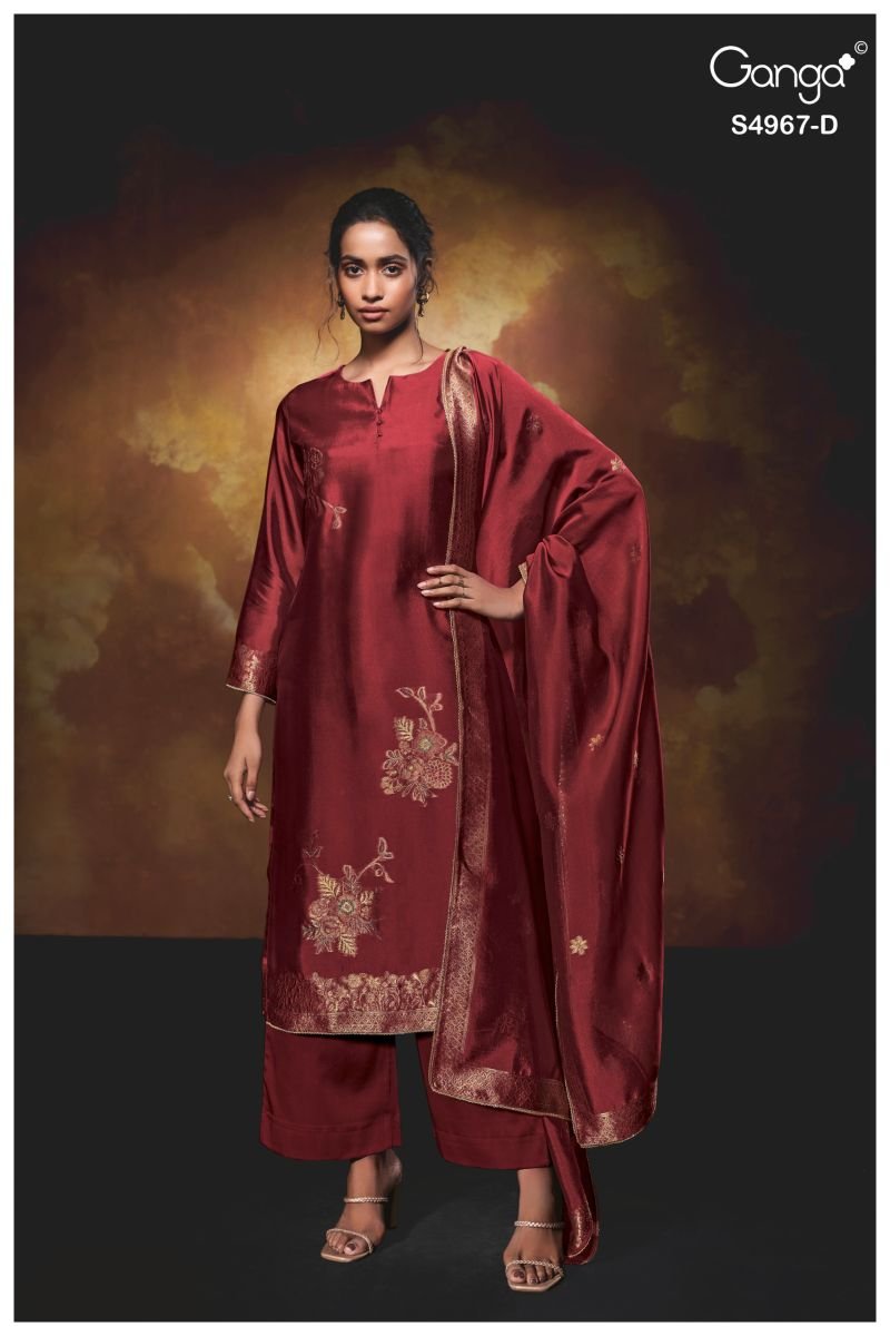 Ganga Raashii 4967 Viscose Embroidered Salwar Kameez Wholesale