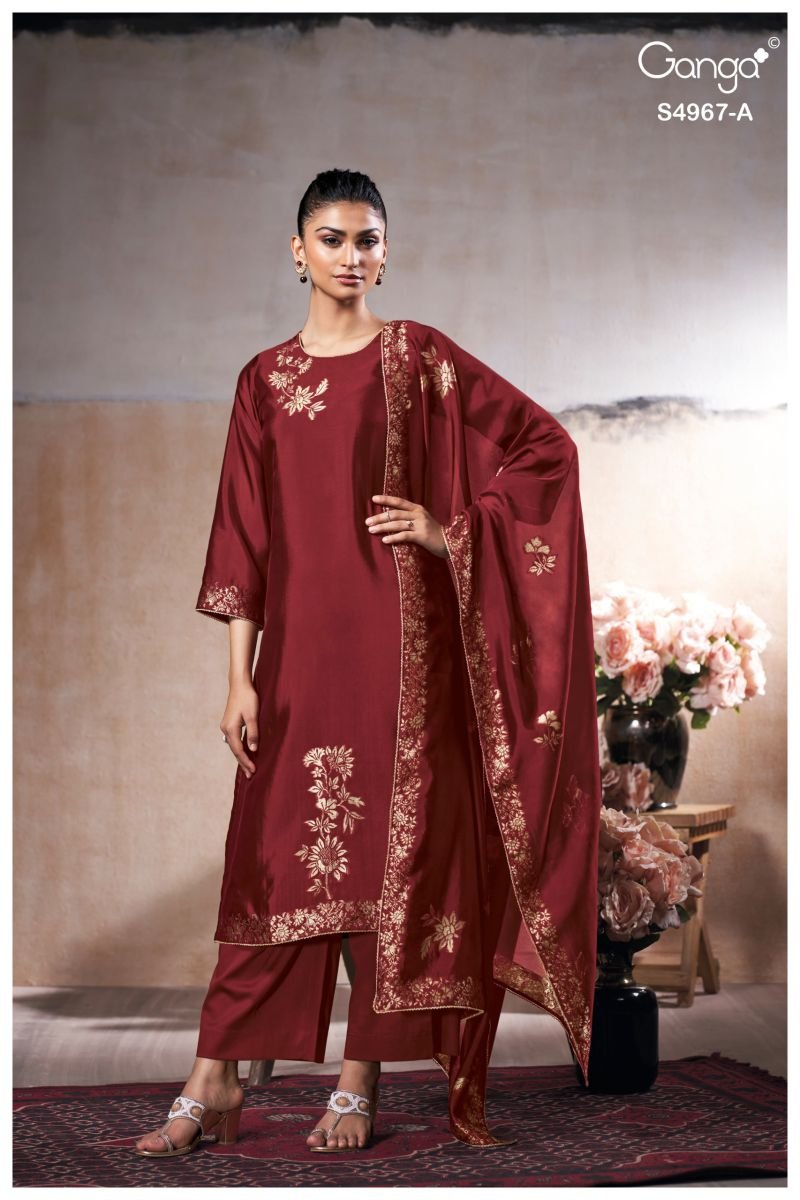 Ganga Raashii 4967 Viscose Embroidered Salwar Kameez Wholesale