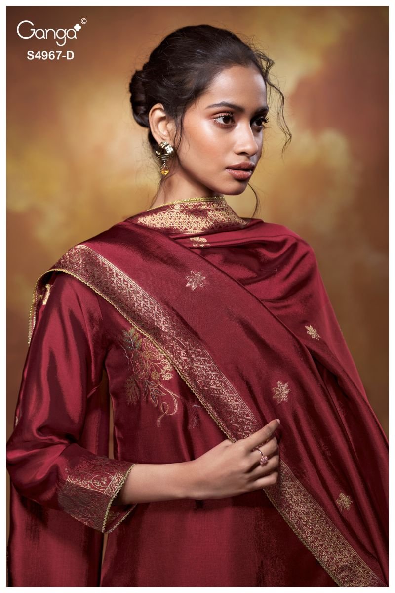 Ganga Raashii 4967 Viscose Embroidered Salwar Kameez Wholesale