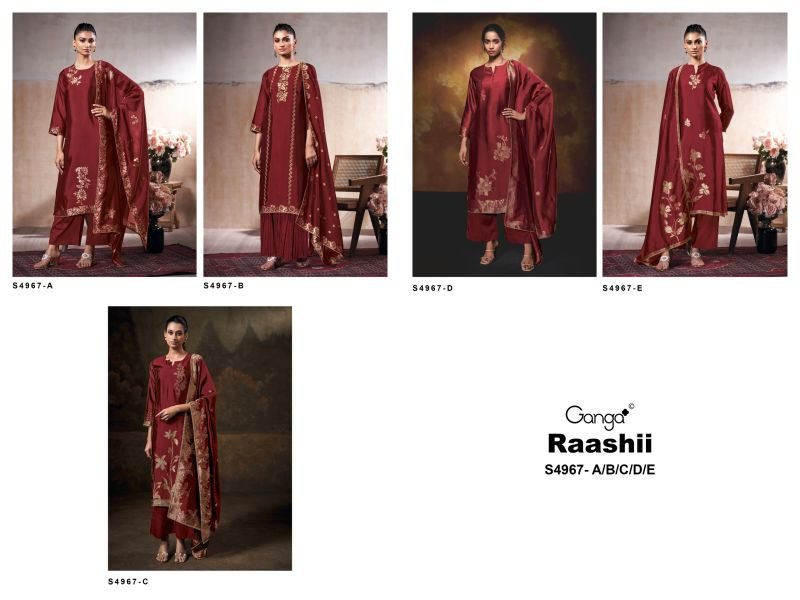 Ganga Raashii 4967 Viscose Embroidered Salwar Kameez Wholesale