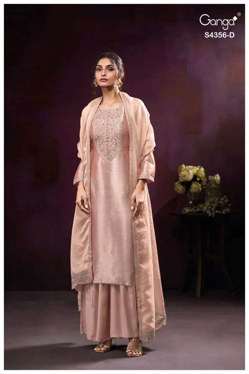 Latest Ganga Tveya 4356 Bemberg Silk Jacquard Work Salwar Kameez Wholesale 2026