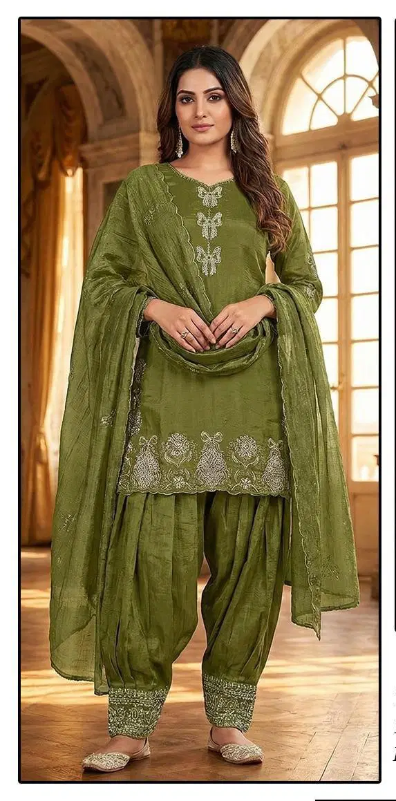 Hoor Tex 568 A To D Crunchy Embroidered Salwar Kameez Wholesale