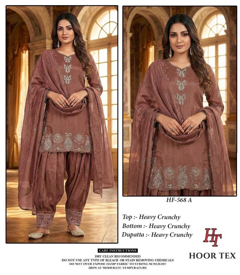 Beautiful Hoor Tex 568 A To D Crunchy Embroidered Salwar Kameez Wholesale 2026