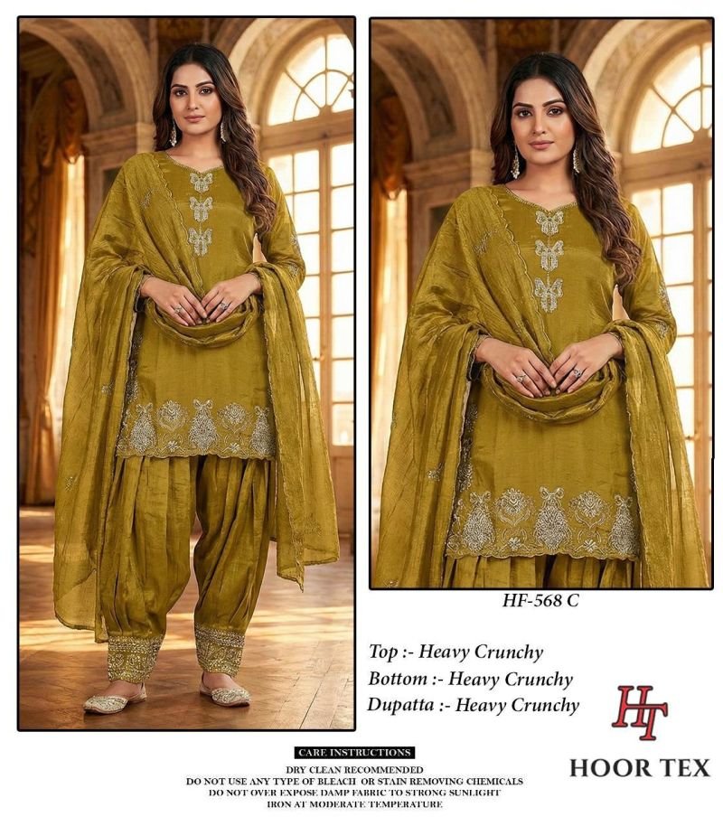 Beautiful Hoor Tex 568 A To D Crunchy Embroidered Salwar Kameez Wholesale 2026