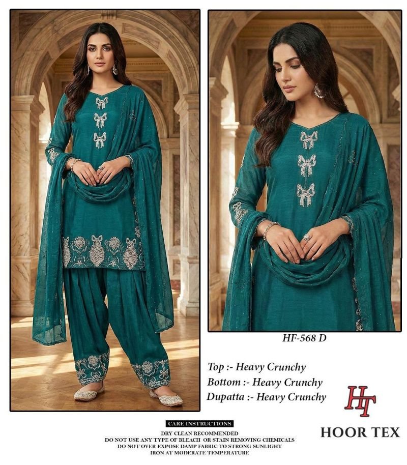 Beautiful Hoor Tex 568 A To D Crunchy Embroidered Salwar Kameez Wholesale 2026