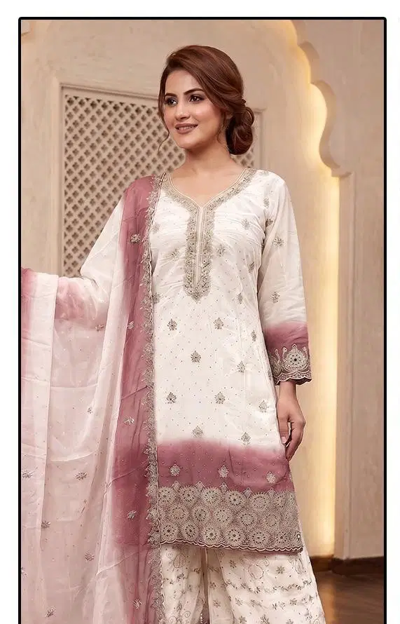 Hoor Tex 775 A To D Georgette Embroidered Salwar Kameeez Collection Wholesale