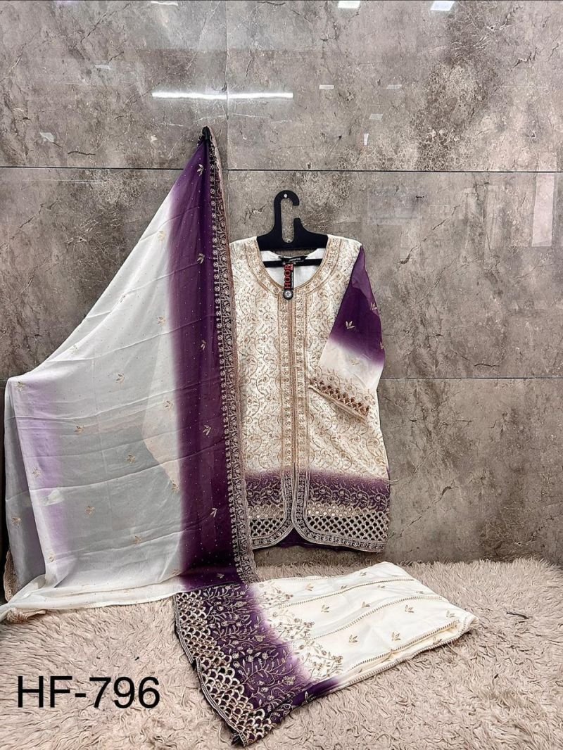 Latest Hoor Tex 796 Simmar Pading Shaded Embroidered Salwar Kameez Wholesale 2026