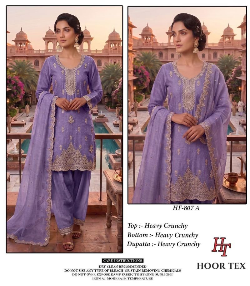 Buy Hoor Tex 807 A To D Crunchy Embroidered Salwar Kameez Wholesale 2026