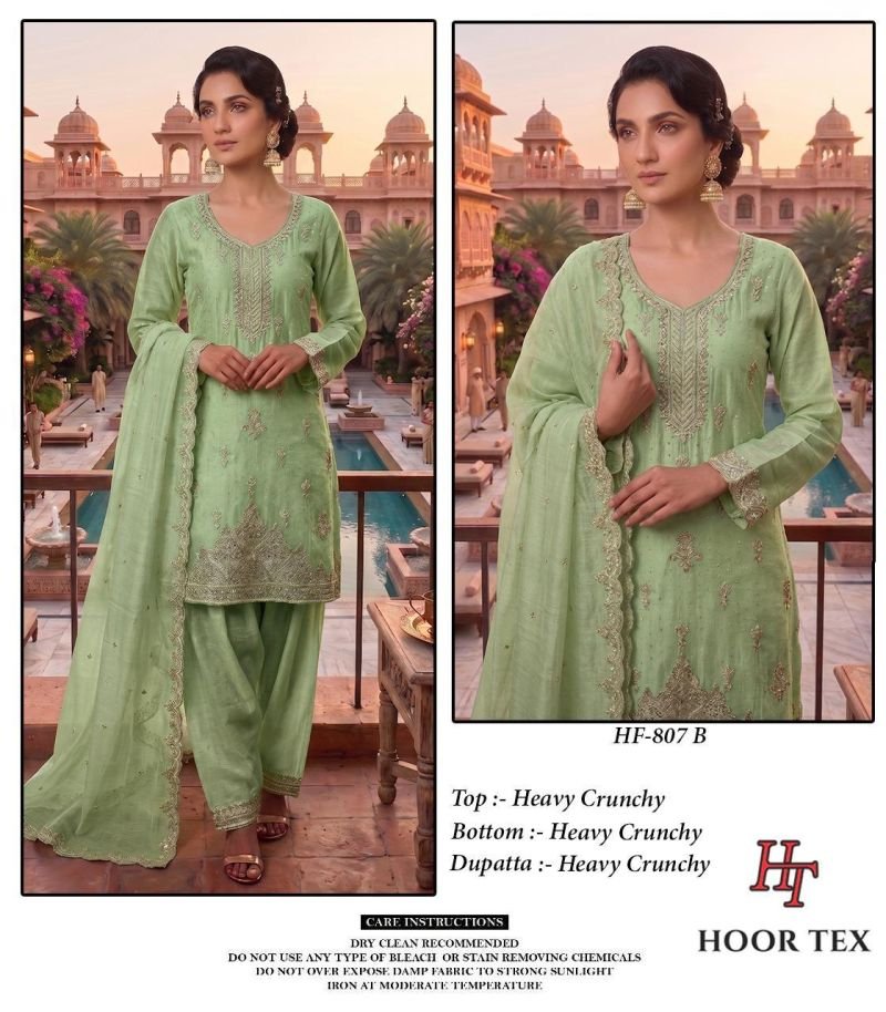 Buy Hoor Tex 807 A To D Crunchy Embroidered Salwar Kameez Wholesale 2026