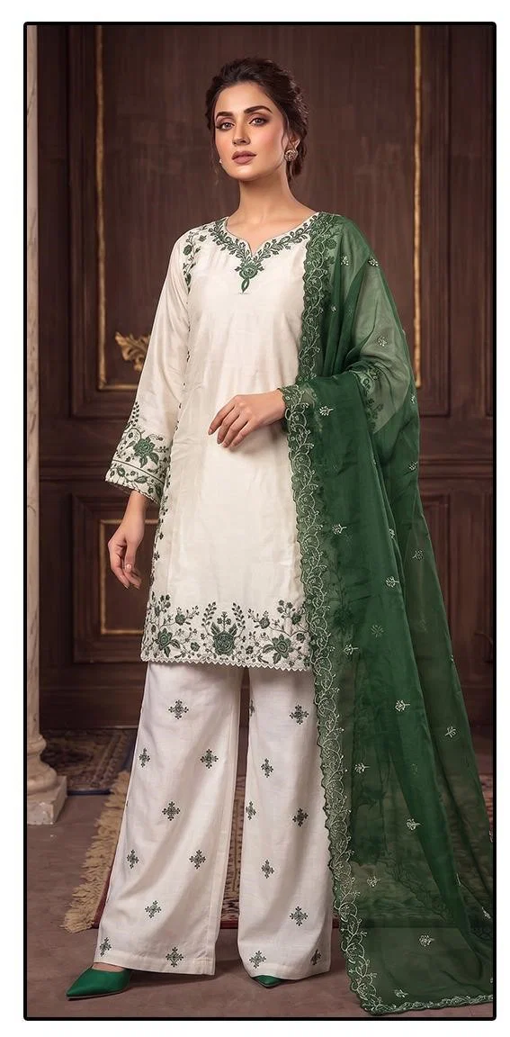Hoor Tex 857 A To D Roman Glass Silk Embroidered Salwar Kameez Wholesale