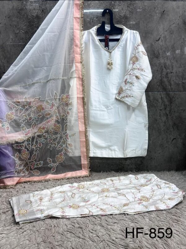 Launching Hoor Tex 859 A To D Malai Satin Embroidered Salwar Kameez Wholesale 2026