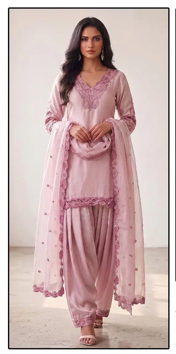 Hoor Tex 871 A To D Malai Satin Embroidered Salwar Kameez Wholesale