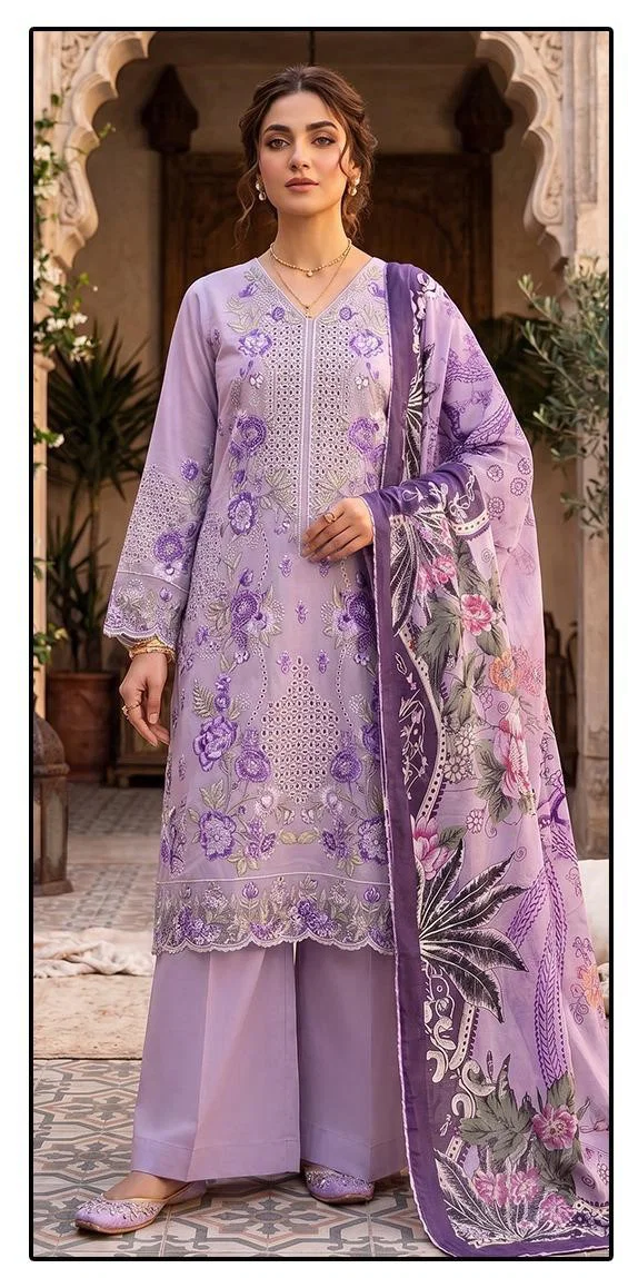 Hoor Tex 885 Cotton Embroidered Salwar Kameez Wholesale