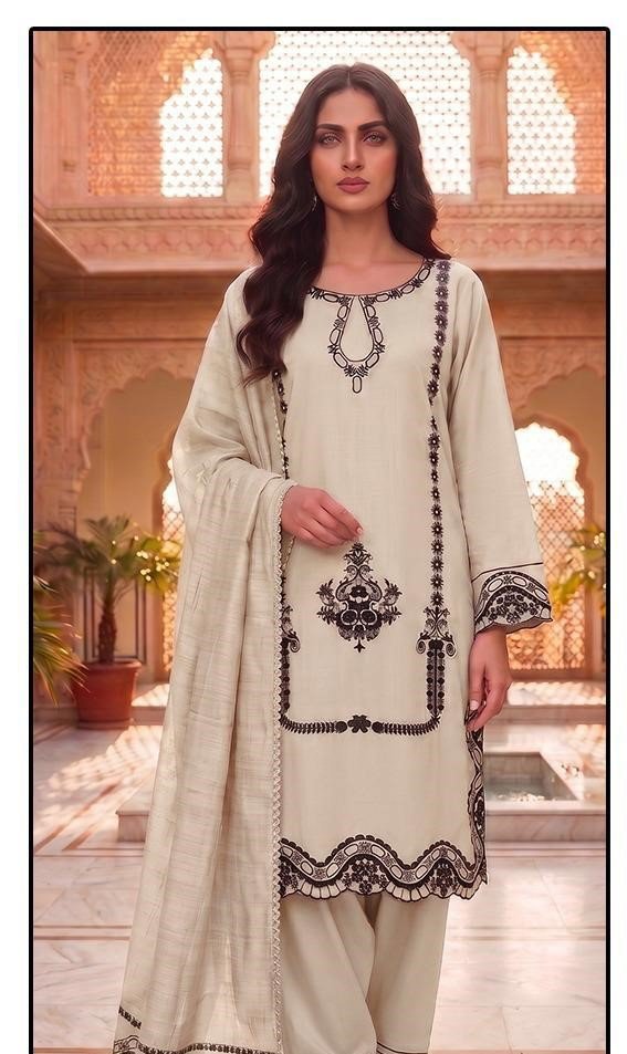 Hoor Tex 892 A To D Rayon Satin Embroidered Salwar Kameez Collection Wholesale